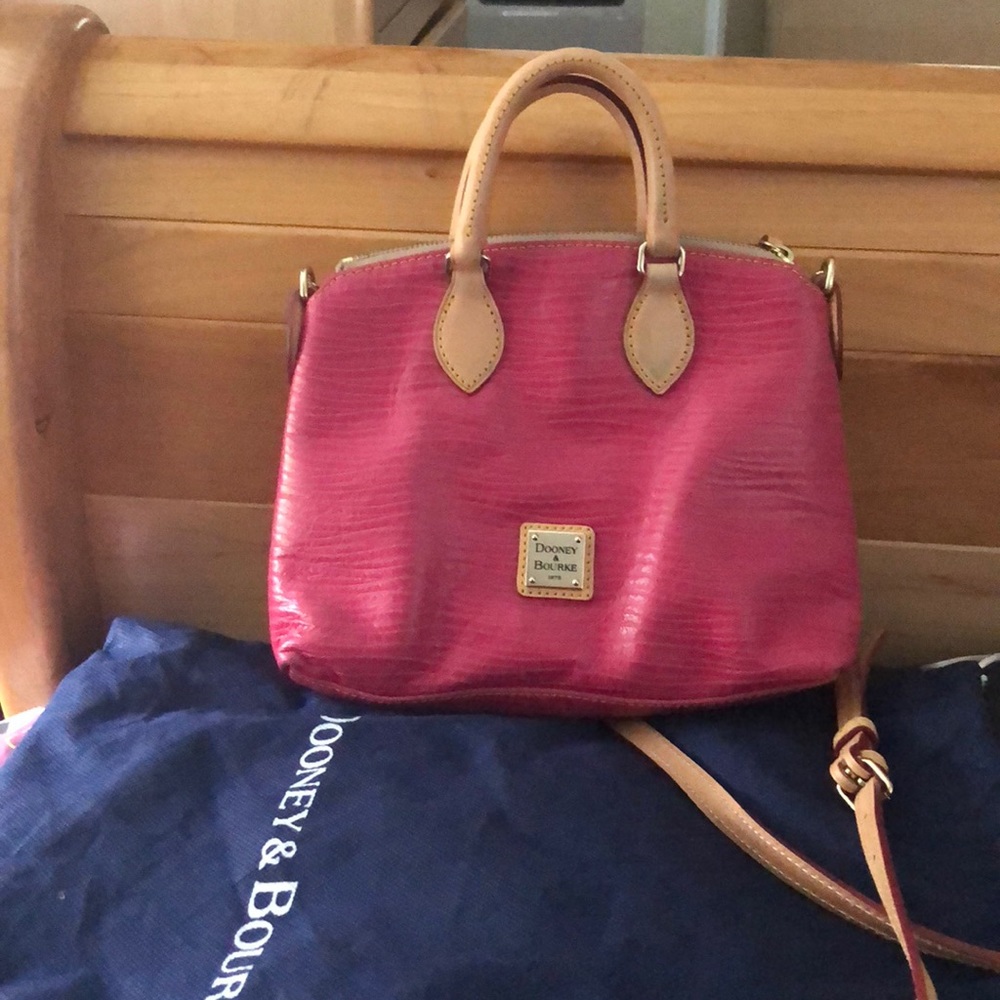 Authentic Hot Pink Dooney and Bourke Handbag